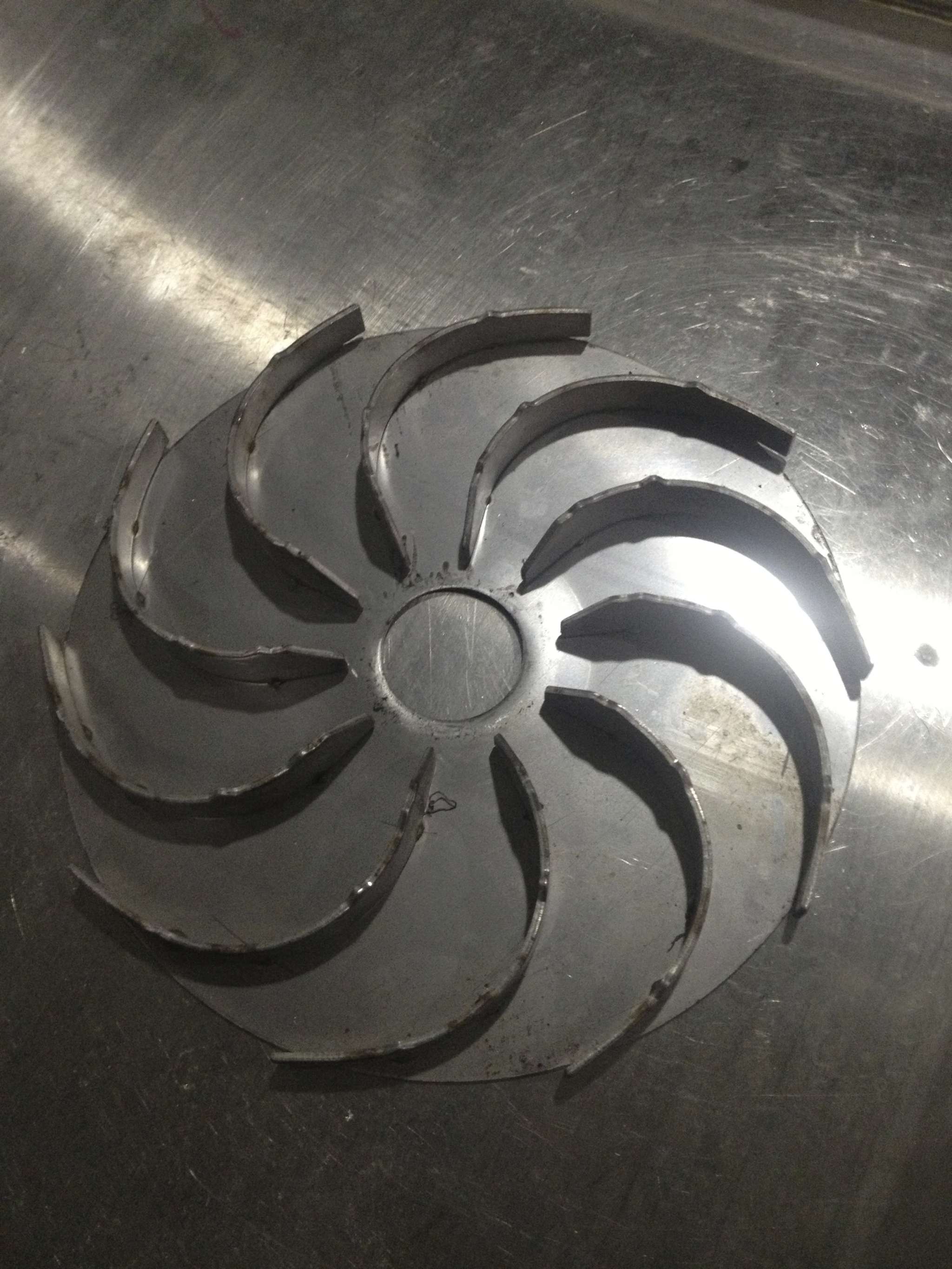 水泵叶片焊接